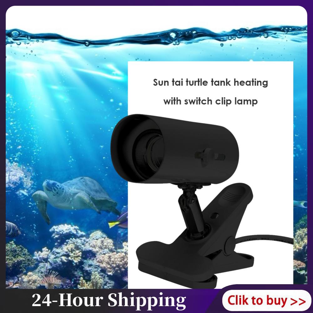 Marine Aquarium Uv - UVA UVB E27ランプベース ペット爬虫類水槽用ヒートランプ クリップ式調整ホルダー 亀用UV加熱ライトキット