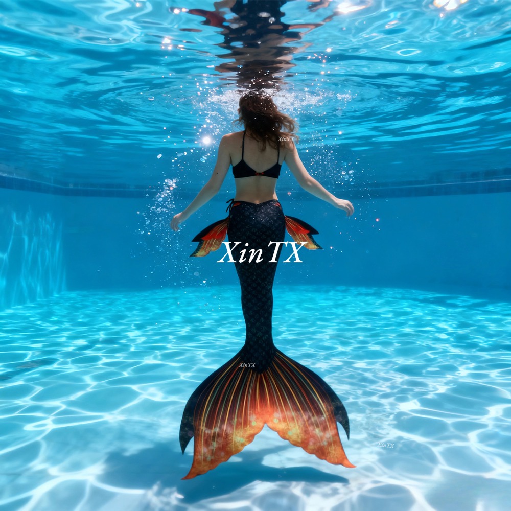 Aquarium & Marine Museum - 大人用マーメイドテール水着、お揃いのブラ付き水泳衣装、水槽でのダイビングパフォーマンス、コスプレ用、サイズカスタマイズ可能