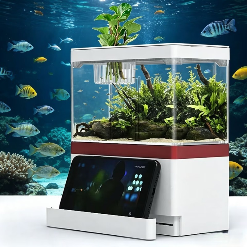 2026ミニ水槽 自循環式水槽 充電式フィルター付き 卓上  - Marine Aquarium With Sump のレビューと価格