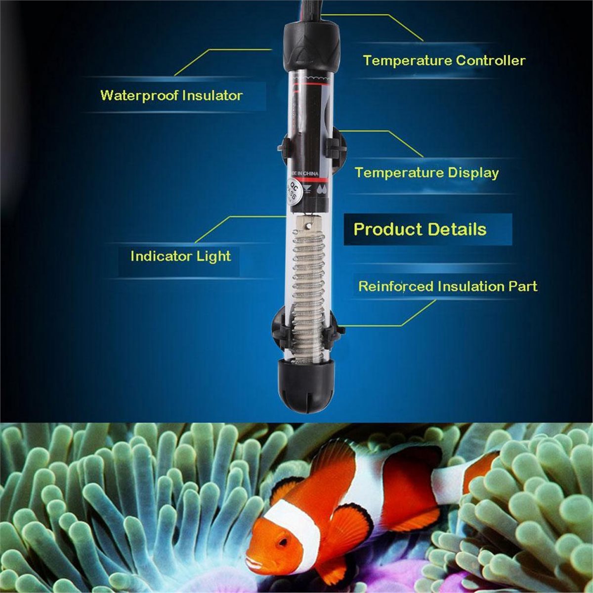 (A02R) 水中水槽ヒーター 25-300W 温度調節可能 - Aquarium & Marine Museum のレビューと価格