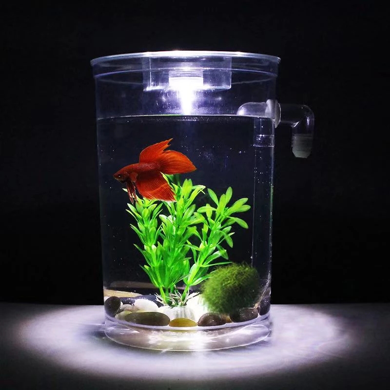 怠惰な無料水交換デスクトップ水槽ミニクリエイティブ金魚水槽小 - Marine Aquarium With Sump のレビューと価格
