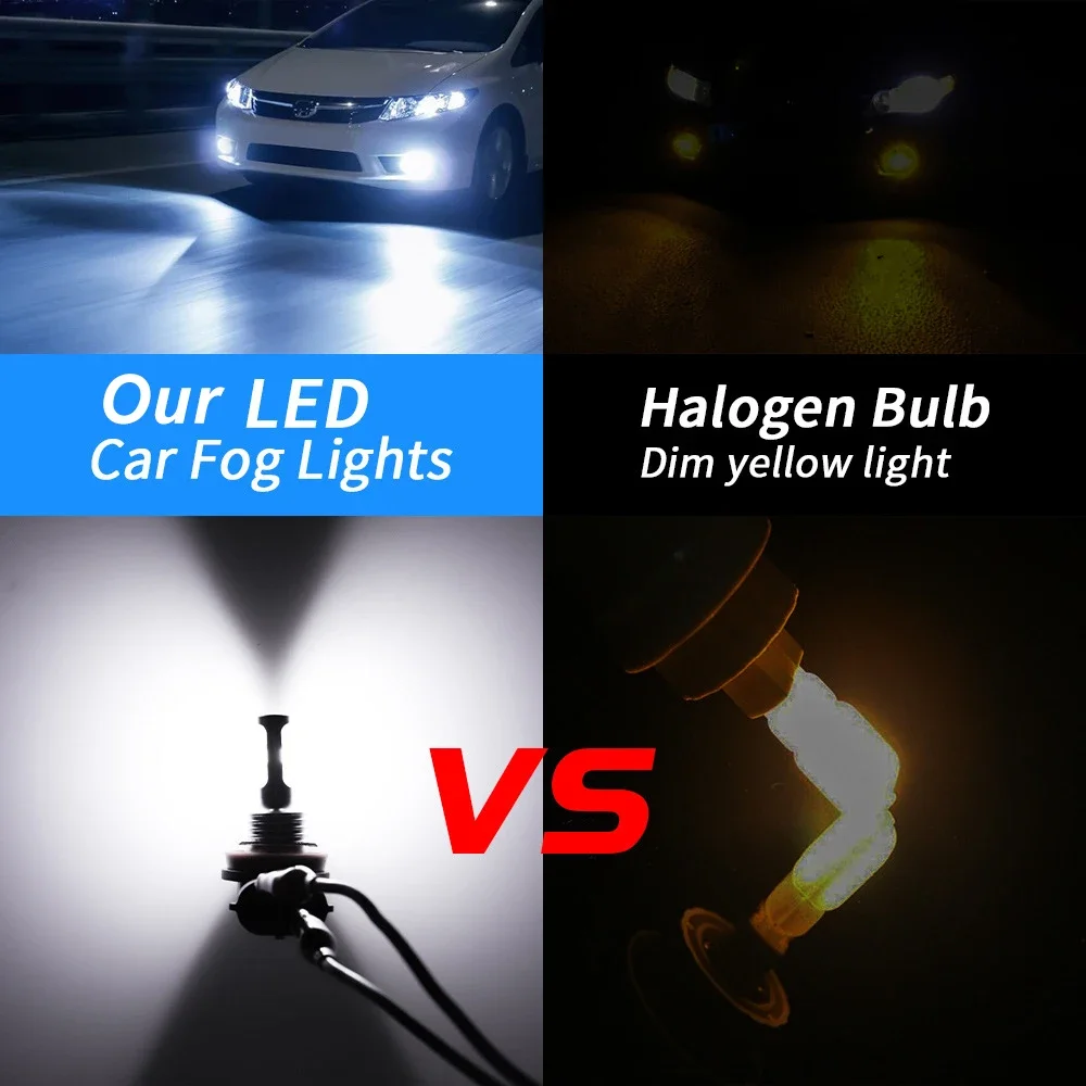 2個入り H8 H11 LED電球 9005 HB3 900 - Actinic Blue Led のレビューと価格