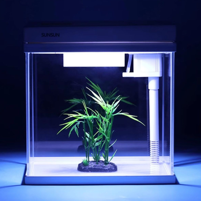 ガラス製水槽デスクトップサイクリックフィルター水槽、LEDラ - Marine Aquarium With Sump のレビューと価格