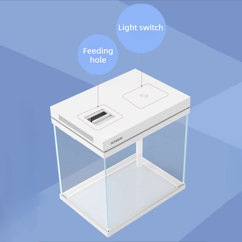 ガラス製水槽デスクトップサイクリックフィルター水槽、LEDラ - Marine Aquarium With Sump のレビューと価格
