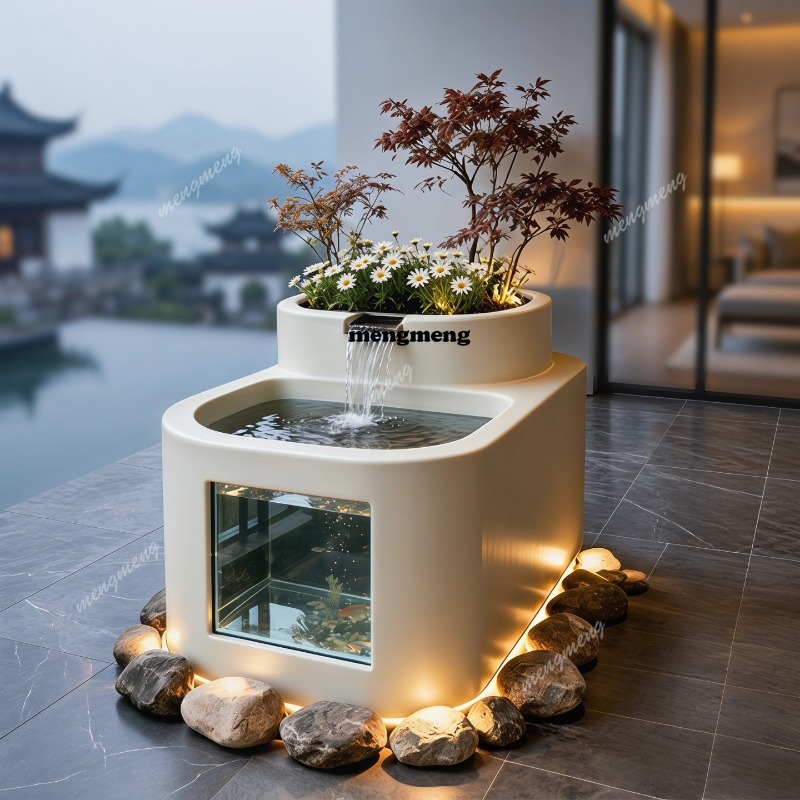 流水循環中庭造園ヴィラ組み合わせプールステンレス鋼製水槽魚滝 - Marine Aquarium With Sump のレビューと価格