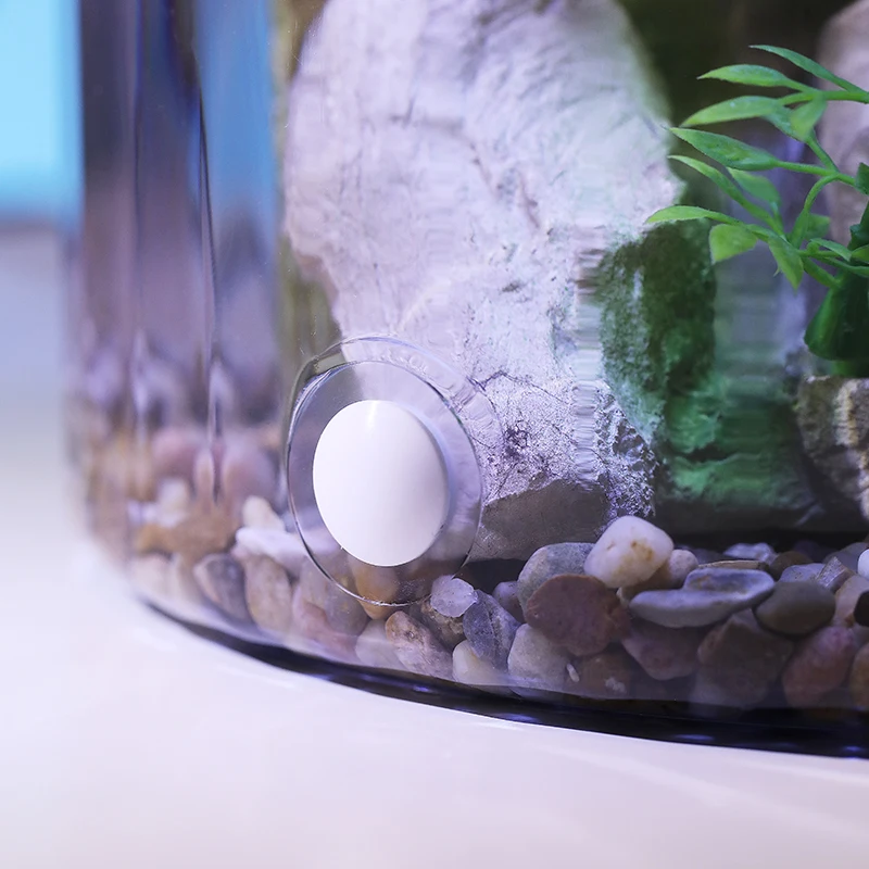 コンパクトな丸型金魚鉢 - 酸素供給と流水エコサイクルを備え - Marine Aquarium With Sump のレビューと価格