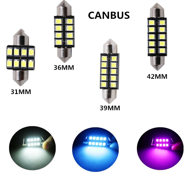 2 個 LED C5W ライトフェストゥーン 31 ミリメー - Actinic Blue Led のレビューと価格