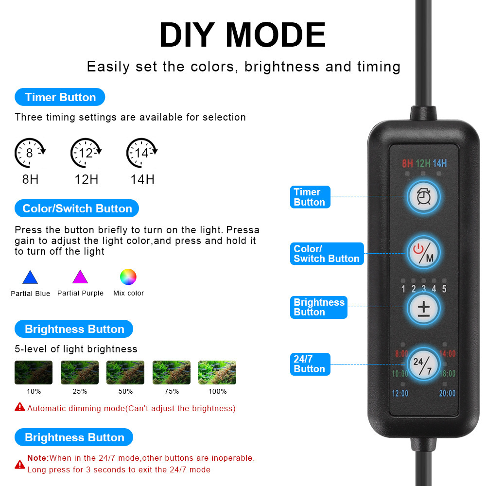 LED水槽ライト フルスペクトル リーフコーラルランプ UV - Marine Aquarium Uv のレビューと価格