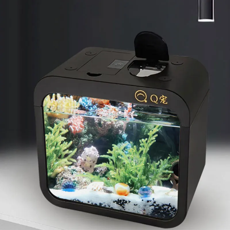 デスクトップ透明アクリル水槽プラスチック小型金魚水槽クリエイ - Marine Aquarium With Sump のレビューと価格