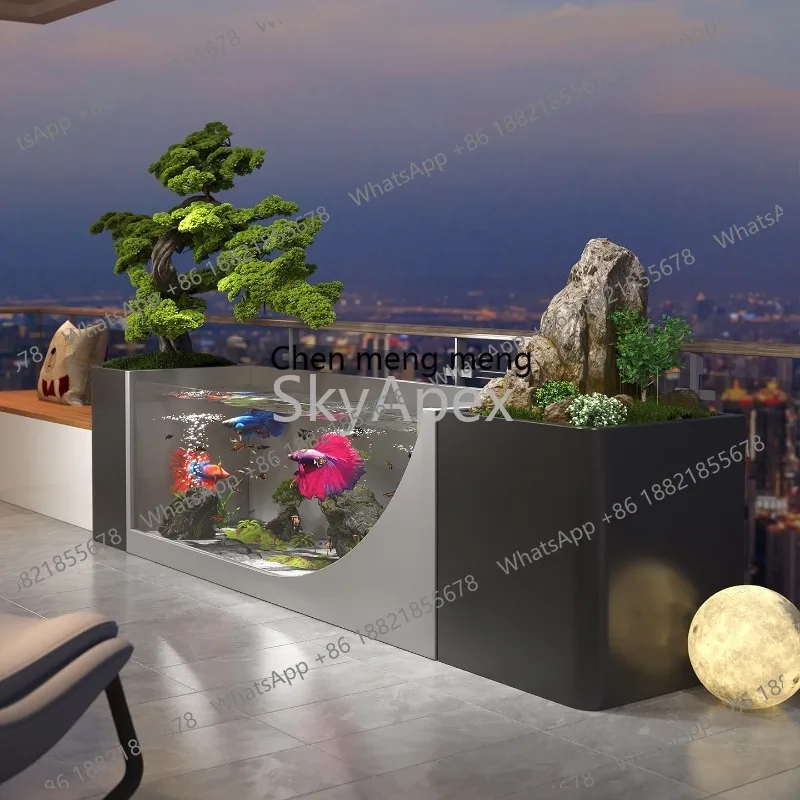 M02仕上げ済みステンレス鋼バルコニー魚池防錆循環流水ガラス - Marine Aquarium With Sump のレビューと価格